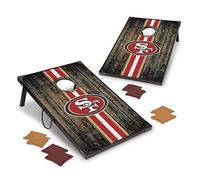 Wild Sports NFL San Francisco 49ers 2 'x 3' MDF Deluxe Cornhole Set - con angoli e grembiuli, colore squadra