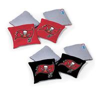 Wild Sports NFL Tampa Bay Buccaneers - Pouf double-face, 8 pezzi, colori della squadra