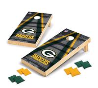 Wild Sports Set di cornhole da torneo in legno, con stampa diretta, Green Bay Packers, perfetto per cortile, spiaggia, parco, portelloni, esterni e interni