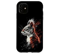 Wild Squirrel Ink Explosion Wildlife Custodia per iPhone 11