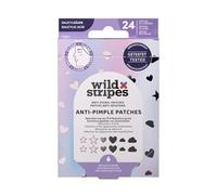 Wild Stripes - Anti-Pimple Patches Holo Clear - Cerotti brufoli con acido salicilico per cura mirata giorno & notte - Rapidi ed efficaci - Anti brufoli e punti neri - 24 pezzi
