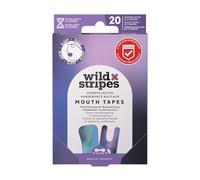 Wild Stripes - Mouth Patches Sunset - Cerotti per bocca per respirazione nasale & sonno riposante - Tape funzionale con design pratico, stiloso & delicato sulla pelle - 20 pezzi