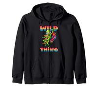 Wild Thing Divertente Alien Dancing Retro 80s Disco Groove Felpa con Cappuccio