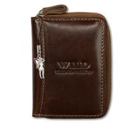 Wild Things Only OPJ111N Minibörse Portamonete RFID in Pelle Marrone 8x11x2cm