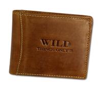 Wild Things Only Portafoglio Da Uomo Marrone In Pelle 13x2x9.5cm OPJ103O