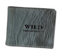 Wild Things Only Portafoglio Uomo Portamonete pelle Blu 12x2x10cm OPJ103B