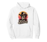 Wild & Weathered Cowboy Skull Cactus Cactus Country Western Felpa con Cappuccio
