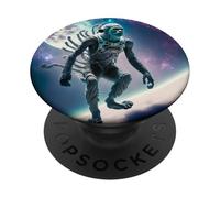 Wild Wendigo Skinwalker in Space Illustration Graphic Design PopSockets PopGrip Adesivo