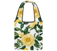 Wild West Collection - Borsa tote in tela da donna, con cactus, toro, teschio, cappello da cowboy, riutilizzabile, lavabile ed ecologica, Multicolore 07, 14.1x14.9in/36x38cm