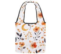 Wild West Collection - Borsa tote in tela da donna, con cactus, toro, teschio, cappello da cowboy, riutilizzabile, lavabile ed ecologica, Multicolore 06, 14.1x14.9in/36x38cm