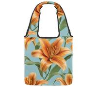 Wild West Collection - Borsa tote in tela da donna, con cactus, toro, teschio, cappello da cowboy, riutilizzabile, lavabile ed ecologica, Multicolore 09, 14.1x14.9in/36x38cm