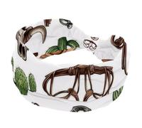 Wild West Collection - Fasce larghe per capelli, da donna, per yoga, allenamento, per lavare il viso e il trucco