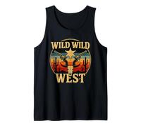 Wild West Costume Divertente fuorilegge Gunslinger Sheriff Star Canotta
