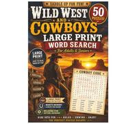 Wild West & Cowboys Large Print Word Search