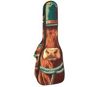 Wild West, custodia imbottita per ukulele da concerto da 58 cm, impermeabile e durevole, Multicolore 04, 25.9x9x3.1in/66x23x8cm, Organizer per borse