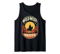 Wild West Nights Cowboy Deserto Stile Western rétro Canotta
