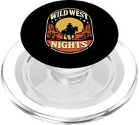 Wild West Nights cowboy deserto stile western rétro PopSockets PopGrip per MagSafe