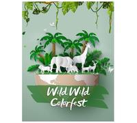 Wild Wild Colorfest: Ultimate Adult Coloring Book with Animal Designs: Large Print, Single-Sided (8.5x11 in) | 25 Creative Coloring Pages