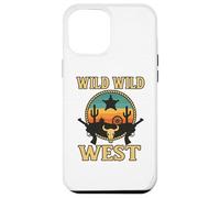 Wild Wild West Design Sonora Desert Cowboy Saguaro Cactus Custodia per iPhone 12 Pro Max