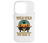 Wild Wild West Design Sonora Desert Cowboy Saguaro Cactus Custodia per iPhone 14 Pro