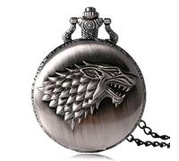 Wild Wolf Bronze Pocket Watch Men's and Women's Pendant Pocket Watch Quartz Clock Necklace Pocket Watch Gift Gift 3