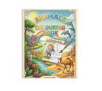 Wild & Wonderful Animals to colouring kids book