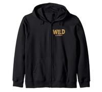 Wild Zambia, divertente design leopardato per gli amanti del safari Felpa con Cappuccio