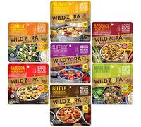Wild Zora Paleo Meals To Go - Pasti liofilizzati per zaino in spalla e campeggio, senza glutine, senza cereali, senza zucchero aggiunto, include opzioni per colazione e cena (confezione da 7)