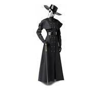 Wildarms Set 6 in 1 con maschera da dottore della peste horror steampunk, per Halloween, Natale, feste horror (S)