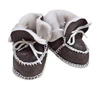 Wildash London, Stivaletti bambini marrone glitter brown suede & white shearling Size 3-12 months