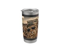 Wildcat Student Funny Selfie Vintage Game Day Cool Mascotte Bicchiere termico in acciaio inox doppia parete