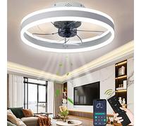 Wildcat Ventilatore da Soffitto con Luce, Moderno Indoor 50CM LED Dimmable Ventilatori da Soffitto con Telecomando, Smart 3 Light Color Change e 6 Velocità Della Ventola