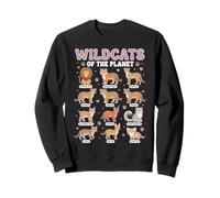 Wildcats of The Planet Big Cats Design didattico Felpa