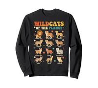 Wildcats of The Planet Big Cats Design didattico Felpa