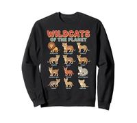 Wildcats of The Planet Big Cats Design didattico Felpa
