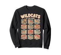 Wildcats of The Planet Big Cats Design didattico Felpa
