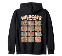 Wildcats of The Planet Big Cats Design didattico Felpa con Cappuccio