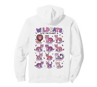 Wildcats of The Planet Big Cats Design didattico Felpa con Cappuccio