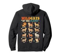 Wildcats of The Planet Big Cats Design didattico Felpa con Cappuccio