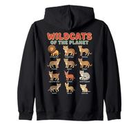 Wildcats of The Planet Big Cats Design didattico Felpa con Cappuccio