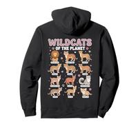 Wildcats of The Planet Big Cats Design didattico Felpa con Cappuccio