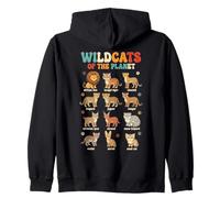 Wildcats of The Planet Big Cats Design didattico Felpa con Cappuccio