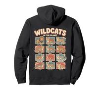 Wildcats of The Planet Big Cats Design didattico Felpa con Cappuccio