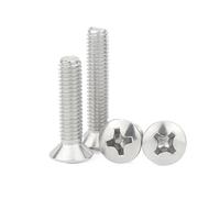 Wildeep 5/10pcs M5 M6 M8 Lunghezza 6-60mm A2-70 Acciaio Inossidabile 304 Incasso a Croce Phillips rialzato Testa Svasata Mezza Vite Ovale Bullone(20mm,5PCS-M8)