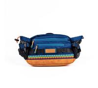 Wilderdog Mega Hip Pack con capacità di 3 litri, due tasche in rete per bottiglie d'acqua, anelli interni per chiavi, cinghie regolabili e dispenser per sacchetti di cacca, Blu Pacifico, Marsupio da