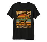 Wilderness Cervi Home Territorio Caccia Fauna Selvatica Maglietta Premium