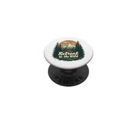 Wilderness Escape Rifugio in cabina di montagna PopSockets PopGrip Adesivo