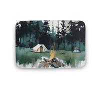 Wilderness Nature - Tappetino da campeggio antiscivolo, assorbente, resistente allo sporco, per cucina, ingresso, resistente, lavabile, decorazione per la casa, 50 x 80 cm