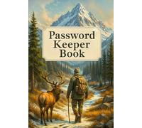 Wilderness Path Password Keeper - A Soulful Journey Through Mountains & Memory | Nature Logbook with Elk & Hiker