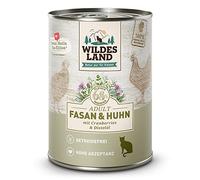Wildes Land Cibo umido di gatto Pollo e fagiano 6x400 Gr